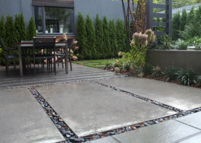Architectural concrete slabs from landscape design and construction project in Vancouver BC