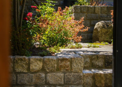 Highbury garden view through gate