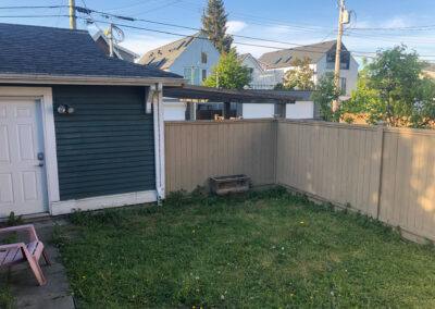 Vancouver backyard landscape design before transformation