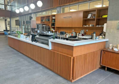 West Vancouver Municipal Hall interior design kiosk millwork