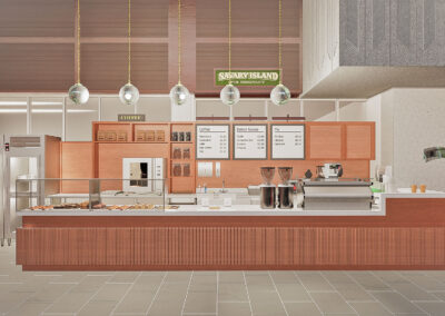 West Vancouver Municipal Hall kiosk design rendering.