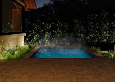 West Vancouver spa at night